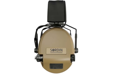 Image of Sordin Supreme MIL AUX Headset, Slim Headband, Beige Cups, 500782