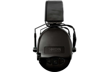 Image of Sordin Supreme MIL AUX Headset, Slim Headband, Black Cups, 500781