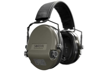 Image of Sordin Supreme MIL AUX SFA Headset, Green Cups, 530458