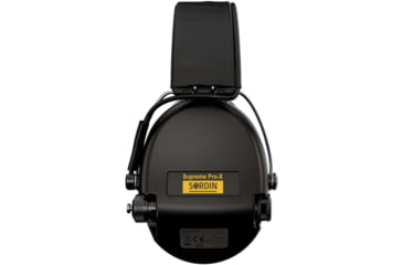 Image of Sordin Supreme PRO-X Headband Headset, Foam, Leather Headband, Black Cups, 500420