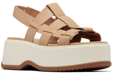 Image of Sorel Dayspring Slingback Sandal - Womens, Honest Beige/Chalk, 6, 2069751-246-6