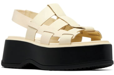 Image of Sorel Dayspring Slingback Sandal - Womens, Honey White/Black, 11, 2069751-292-11