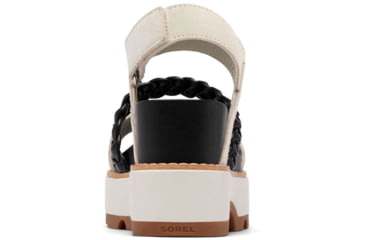 Image of Sorel Joanie IV Slingback Wedge Sandals - Womens, Chalk/Black, 10, 2069801-191-10