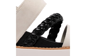Image of Sorel Joanie IV Slingback Wedge Sandals - Womens, Chalk/Black, 10, 2069801-191-10