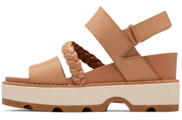 Image of Sorel Joanie IV Slingback Wedge Sandals - Womens, Honest Beige/Bleached Ceramic, 6.5, 2069801-246-6.5