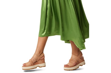 Image of Sorel Joanie IV Slingback Wedge Sandals - Womens, Honest Beige/Bleached Ceramic, 6.5, 2069801-246-6.5