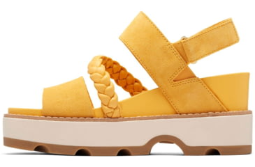 Image of Sorel Joanie IV Slingback Wedge Sandals - Womens, Yellow Ray/Honey White, 7, 2069801-765-7