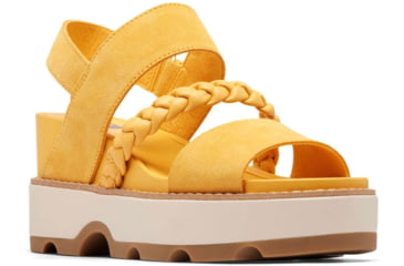 Image of Sorel Joanie IV Slingback Wedge Sandals - Womens, Yellow Ray/Honey White, 7, 2069801-765-7