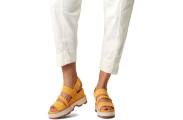Image of Sorel Joanie IV Slingback Wedge Sandals - Womens, Yellow Ray/Honey White, 7, 2069801-765-7