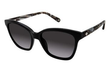 Image of Sperry Top-Sider LAGOON Sunglasses - Frame BLACK, Lens Color Dark Grey Gradient, Size 55/17mm SPLAGOON01