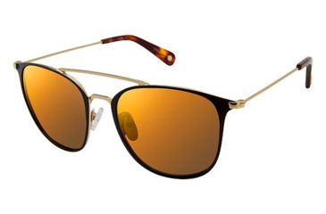 Image of Sperry Top-Sider TIERRA Sunglasses - Frame BLACK/GOLD, Lens Color Gold Flash, Size 51/18mm SPTIERRA01