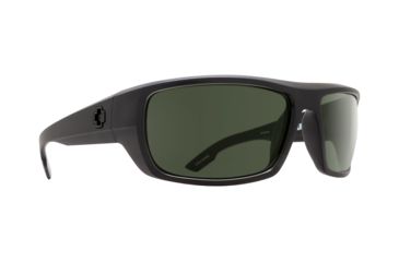 Image of Spy Optic Bounty Sunglasses, Matte Black ANSI Rx Frame, Happy Gray/Green Lens, 673017243863