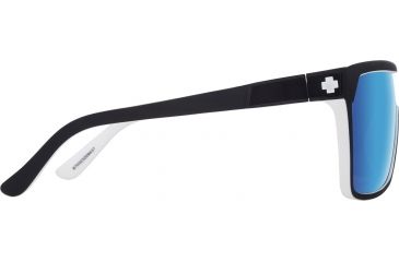 Image of Spy Optic Flynn Sunglasses, Whitewall Frame, Happy Gray Green W/Light Blue Spectra Lens, 670323209437