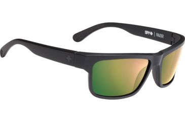 Image of Spy Optic Frazier Progressive Prescription Sunglasses, Soft Matte Black Frame, Polarized, 673176973763PR