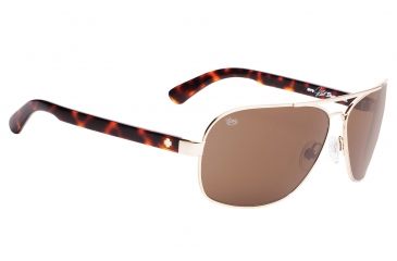 Image of Spy Optic Showtime Single Vision Prescription Sunglasses, Gold W/Classic Tortoise Frame, 672036214865SV