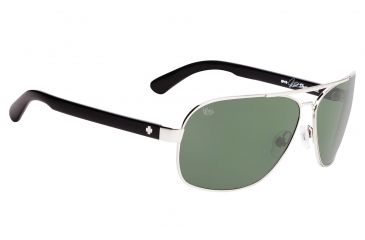 Image of Spy Optic Showtime Single Vision Prescription Sunglasses, Silver W/Black Frame, 672036247863SV