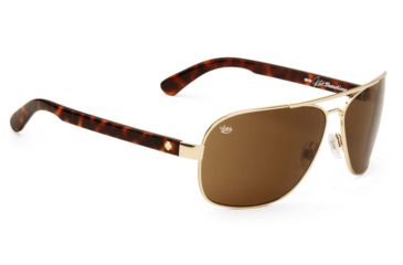 Image of Spy Optic Showtime Single Vision Prescription Sunglasses, Gold Frame, Bronze Lens-672036274069SV