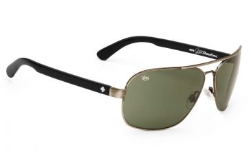 Image of Spy Optic Showtime Single Vision Prescription Sunglasses, Antique Silver Frame, Grey Polarized Lens, Polarized-672036905035SV