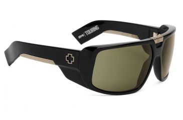 Image of Spy Optic Touring Progressive Prescription Sunglasses, Black Frame, Grey Green Lens-670795062133PR