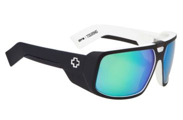 Image of Spy Optic Touring Progressive Prescription Sunglasses, Whitewall Frame, Grey w/Green Spectra Lens-670795809811PR
