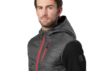 Image of Spyder Ouzo Hoody Stryke Jacket - Mens, Polar/Black/Red, Large, 181402069555P
