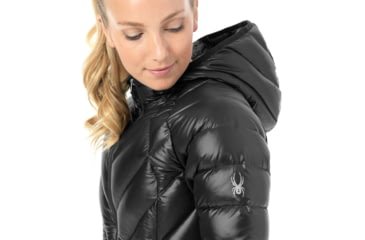 Image of Spyder Syrround Hybrid Hoody Jacket - Womens, Black/Black/Black, Extra Large, 182500001666P