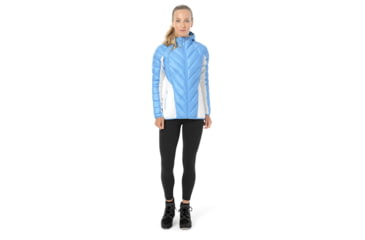 Image of Spyder Syrround Hybrid Hoody Jacket - Womens, Blue Ice/White/Blue Ice, Medium, 182500451333P