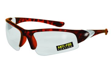 Image of SSP Eyewear Entiat Clear Anti-Fog Bifocals Shooting Glass Readers w/ 1.50 Magnification, Demi Two-Tone Frame, Crystal Clear Anti-Fog Lens 011711953578