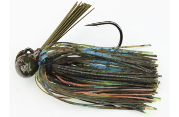 Image of Stanley Jigs 1/2 oz. Stanleys Stand-Up Football Jig, Hand Tied, Perfect Blue Gill, SFBJ12-601HT