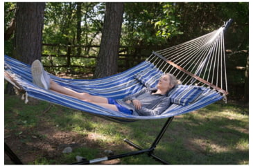 Image of Stansport Sunset Quilted Cotton Hammock - Double - 79x55in 30895