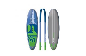 Image of Starboard Touring Deluxe Dc Inflatable Lightweight Croc Skin Texture Paddle Board, Blue/Green, 12ft 6in, 2024180601002