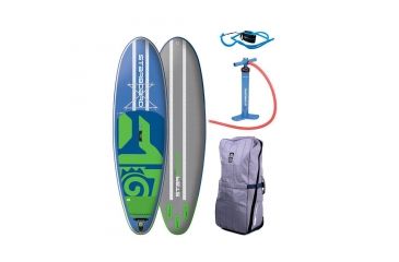 Image of Starboard Touring Deluxe Dc Inflatable Lightweight Croc Skin Texture Paddle Board, Blue/Green, 12ft 6in, 2024180601002