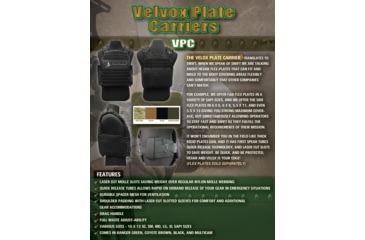 Image of Stealth Armor Systems Velox Plate Carrier Optimized SAPI, Coyote Brown, Large, VLX-PC-LG-CB-OP