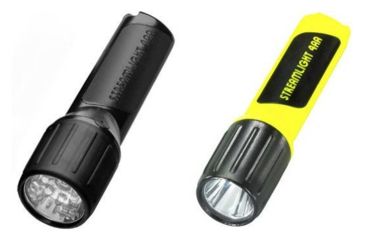 Image of Streamlight 68244 &amp; 68344 4AA Propolymer Luxeon Flashlights, Black, Yellow