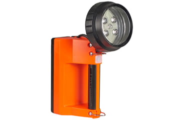 Image of Streamlight E-Flood FireBox 1500 Lumens Rechargeable Lantern with Blue Taillight LEDs, without Charger, Orange, 45832