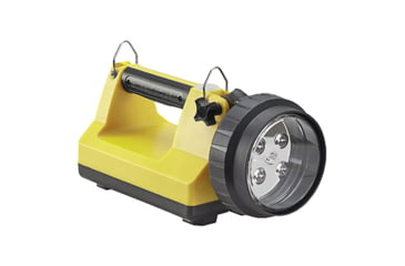 Image of Streamlight E-Flood LiteBox 1,500 Lumen Rechargeable Lantern, 120V AC/12V DC Standard System with Shoulder Strap &amp; Mounting Rack, Yellow, 45821