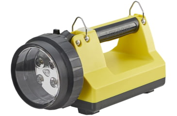 Image of Streamlight E-Flood LiteBox 1,500 Lumen Rechargeable Lantern, 120V AC/12V DC Standard System with Shoulder Strap &amp; Mounting Rack, Yellow, 45821