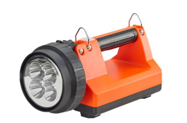Image of Streamlight E-Spot FireBox 1,500 Lumen Rechargeable Lantern with Blue Taillight LEDs, without Charger, Orange, 45882