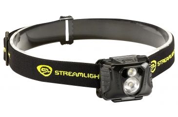 Image of Streamlight Enduro Pro - with 3 AAA alkaline batteries, elastic headstrap - Clam, Black/Yellow, 61420