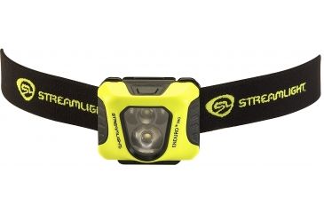 Image of Streamlight Enduro Pro - with 3 AAA alkaline batteries, elastic headstrap - Clam, Black/Yellow, 61420