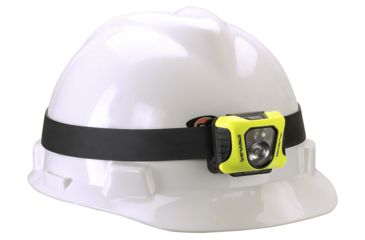 Image of Streamlight Enduro Pro - with 3 AAA alkaline batteries, rubber hard hat strap, elastic head strap, 3M Dual Lock - Box, Black/Yellow, 61422