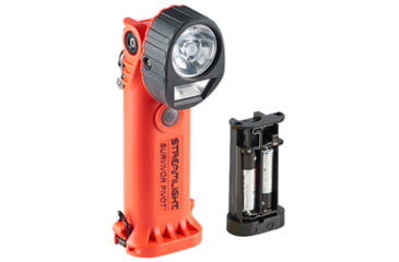 Image of Streamlight Survivor Pivot USB LED Flashlight with Magnet, 120/DC, 325 Lumens, Orange, 91830