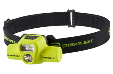 Image of Streamlight USB HAZ-LO Intrinsically Safe Headlamp, 120V AC, Box, Yellow, 61463