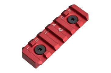 Image of Strike Industries Link 6 Slot Mounting Rail, Fits Most Keymod/M-LOK Version Mounting Surfaces, Red, One Size, SI-LINK-RS-6-RED