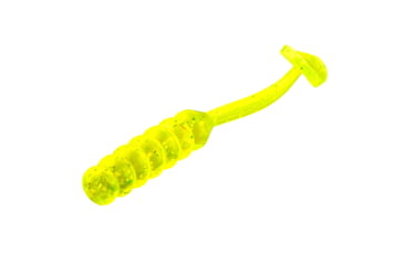 Image of Strike King Slabalicious XL Softbait, 10 pack, 2.5in, Chartreuse Shiner, 12-36432