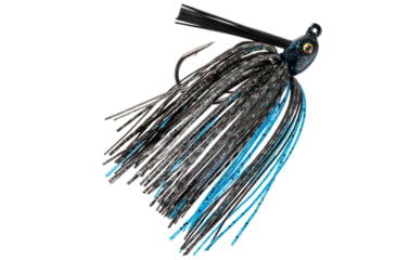Image of Strike King Tour Grade Tungsten Compact Swim Jig, Pro Black/Blue, 1/4oz, TGTSJ14-316