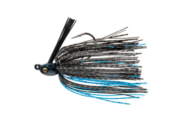 Image of Strike King Tour Grade Tungsten Compact Swim Jig, Pro Black/Blue, 1/4oz, TGTSJ14-316