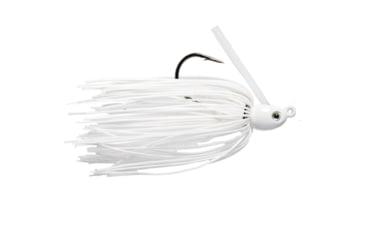 Image of Strike King Tour Grade Tungsten Compact Swim Jig, White, 1/4oz, TGTSJ14-204