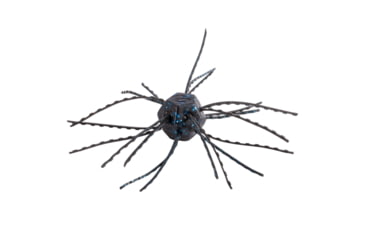 Image of Strike King Tumbleweed Salted Softbait, 4 pack, 3in, Black/Blue, 12-36259