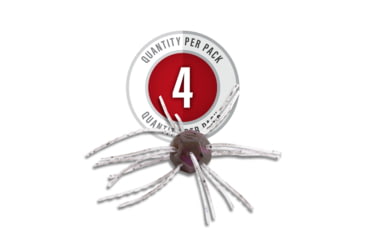 Image of Strike King Tumbleweed Salted Softbait, 4 pack, 3in, Grape Whiskey, 12-36261